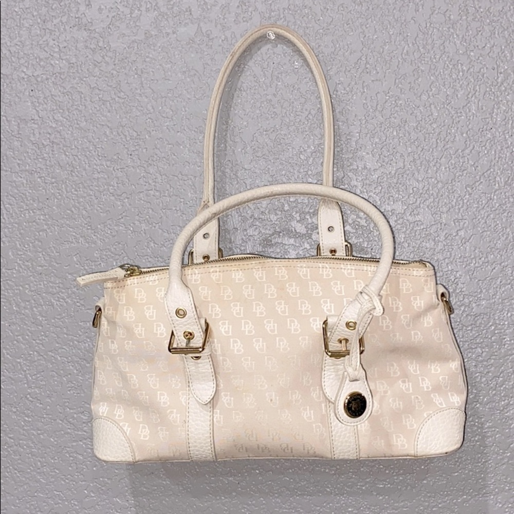 Dooney & Bourke signature satchel bag cream ivory - Picture 4 of 16